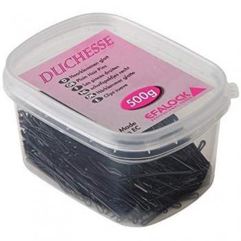 Pinzas para el cabello Duchesse 7 cm, color negro, 500 g, Efalock Professional