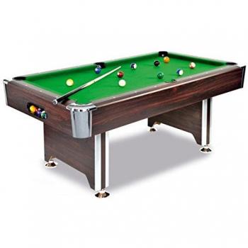Mesa de billar Sedona 7 ft. – Un mesa de alta calidad a un precio disponible en caoba decorativo de esquinas, con cromo