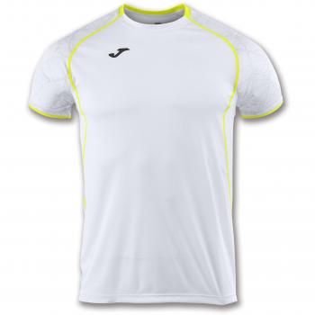 Joma Camiseta Olimpia Blanco-Amarillo M/C - Camiseta técnica de Manga Corta, Unisex, Blanco -