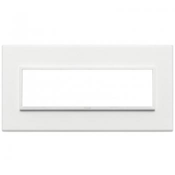 Placa Vimar Eikon Evo 7 Módulos Blanco Total 21657.17