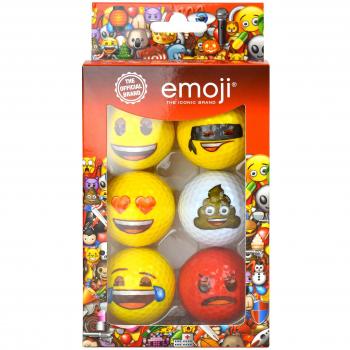 Emoji - Pelotas de Golf Divertidas, Paquete de 6, Multicolor