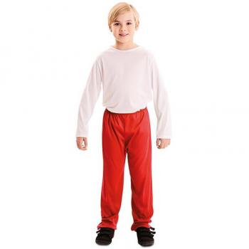 Pantalón para niños en color rojo y negro