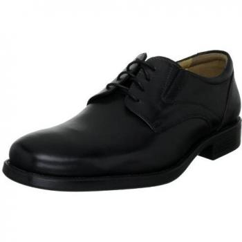 Geox Federico Smooth Leather Derby Shoes for Men, Black, Size 12 UK (EU 47)