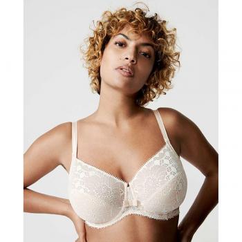 Sujetador con aro Chantelle Day to Night muy cubriente con encaje, modelo C15F10, talla 95C, color piel