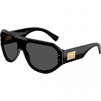 Dolce & Gabbana DG4481 501/87 Men's Black Grey Pilot Sunglasses Acetate 147mm