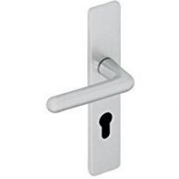 Juego de puerta Golf 90 con llave I - Acabado plata - Distancia central 195 mm - VACHETTE