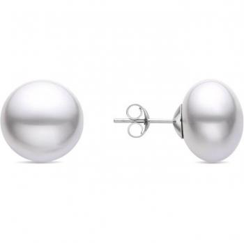 Pendientes Luxenter Nandi de Plata de Ley 925 con acabado en rodio y perla blanca