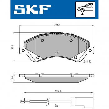 Pastillas de freno SKF VKBP 80110 E