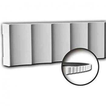 Moldura Decorativa Flexible Profhome 151327F Diseño Moderno Blanco 2 m