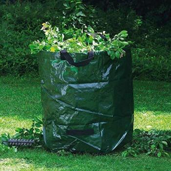 Saco de residuos verdes autostable de 272 L con 3 manijas, resistente a rayos UV - Nortene