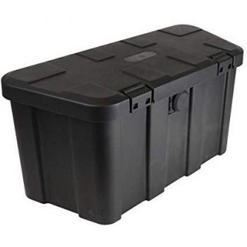 Caja de almacenamiento Carpoint 45 L 680 x 340 mm negra