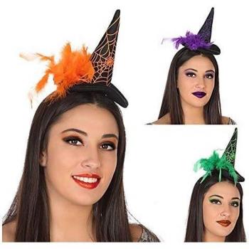 Atosa Mini Sombrero de Bruja en 3 Colores Surtidos