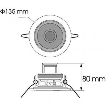 Omnitronic 80710206 Cs-4W Techo WS Altavoces