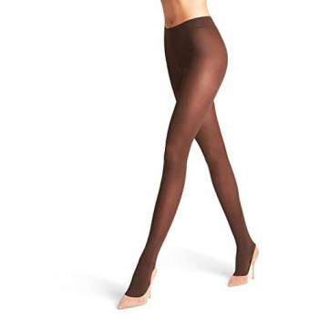 Medias FALKE Pure Matt 50 Den, Semiopacas y Transparentes para Mujer, Color Marrón, Talla S