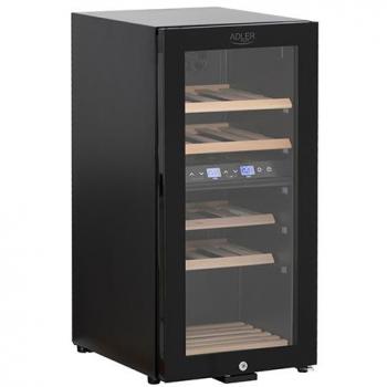 Adler AD 8080 Enfriador de Vino con Doble Zona de Enfriamiento y Capacidad para 24 Botellas