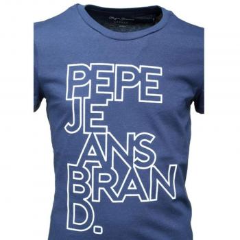 Pepe Jeans - Bob JR - Camiseta Manga Corta Azul NIÑO