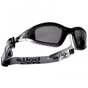 Bolle TRACPSF - Gafas de seguimiento de nailon con marco antiarañazos y lentes antiniebla, color negro y humo