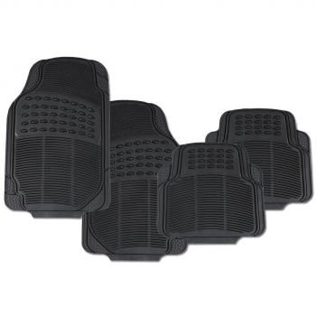Premium goma felpudos universal Negro
