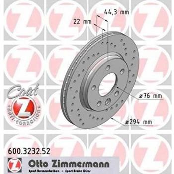 Disco de freno Zimmermann Sport Anticorrosion