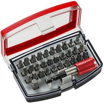 KWB GERMANY GMBH 118490 - Bit box con puntas de 32 piezas, acero al cromo-vanadio