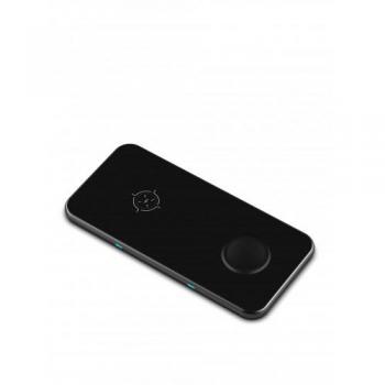 Cargador Inalámbrico Compacto 2 en 1 Rápido para iPhone, Apple Watch y AirPods Negro
