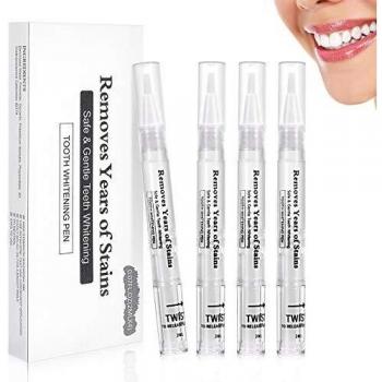 Gel Blanqueador Dientes, Kastiny 4Pcs Kit Blanqueamiento Dental Profesional, Sin Sensibilidad Lapiz Blanqueador Dientes, Reducir Manchas Dientes