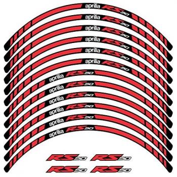 Kit de Pegatinas para Llantas de Moto Aprilia RS 50