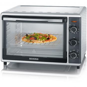 Severin TO 9630 Horno Tostador, 1800 W, 42 litros, Negro, Acero Inoxidable