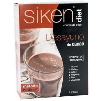 Siken Cappuccino Breakfast - 7 Envelopes, Weight Management Meal Replacement Drink