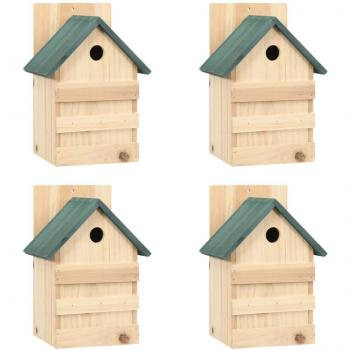 vidaXL Bird Houses Set of 4, Dimensions: 23x19x33 cm, Material: Firwood