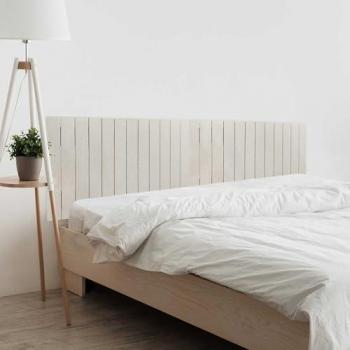 Cabecero de Madera Reciclada DM Estilo Palet Horizontal 145cm con Acabado Lino y Herrajes Incluidos