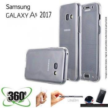 Funda de Silicona 360 Trasera y Delantera para Samsung galaxy A5 2017 - Transparente