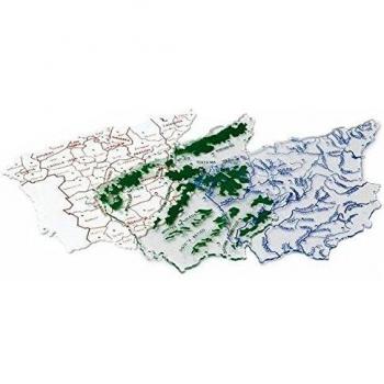 Plantilla Plastico Mapa España Bachiller B/3 Uds.
