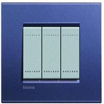 Placa embellecedora 7 módulos centrados Livinglight BTICINO LNA4807CB Club