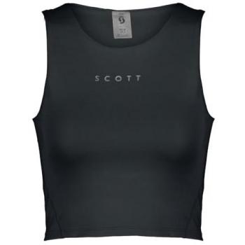 Scott Endurance Sports Top Negro M Mujer - Top de running de mujer, diseño crop, color negro, tejido técnico transpirable, ajuste cómodo y ligero, ideal para actividades deportivas