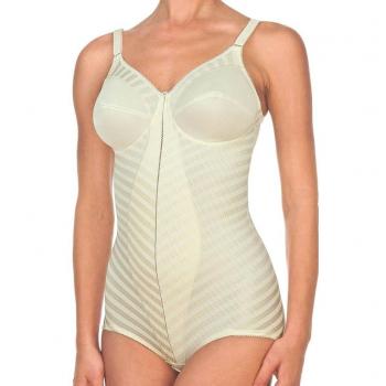 Felina 5076-85 Women's Weftloc Champagne White Non-Padded Non-Wired Firm/Medium Control Slimming Shaping All In One Body 100C