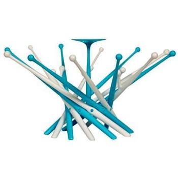 BO JUNGLE b-bottle accesorio de plegable flor, azul/blanco