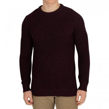 JACK & JONES Hombre Dale Knit, Rojo, XX-Large