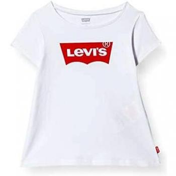 Camiseta de manga corta Levi's para bebé niña en blanco