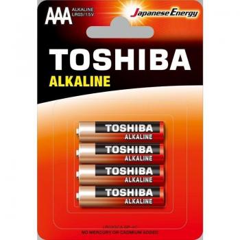 Toshiba LR03GCA BP-4C AAA Alkaline Batteries 1.5V Pack of 4