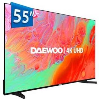 Televisor Smart TV Daewoo 55DM65UV 55” 4K Ultra HD HDR Dolby Vision Diseño sin Marcos Audio Dolby Negro