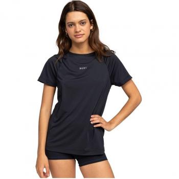 Camiseta de mujer Roxy Bold Moves negra manga corta M