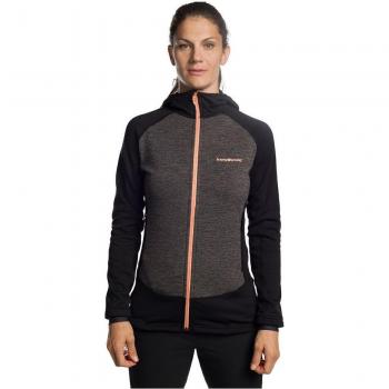 Chaqueta de mujer Trangoworld Polset con capucha, color gris y negro, talla XL