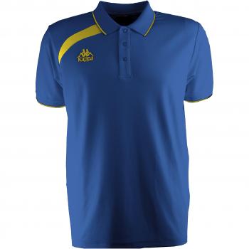 Kappa Palla Polo, Unisex, Royal/Amarillo, M