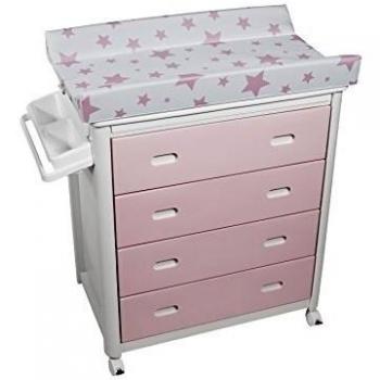 Plastimyr - Bañera cajones Rosa Estrellas Rosa