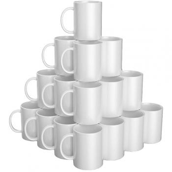 Taza de cerámica blanca personalizable 425 ml (36 unidades)