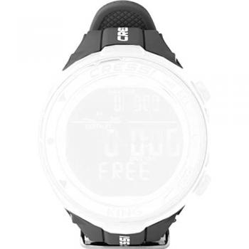 Correa King Negro Silicona Cressi - Correa de reloj, silicona negra, compatible con trajes secos, tamaño M