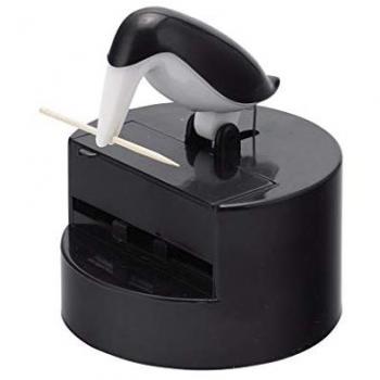 Palillero Dispensador de Palillos Balvi Pelícano Negro Decorativo y Divertido