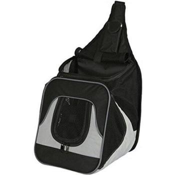 Mochila frontal Savina, Nylon, 30x33x26cm, color negro y gris