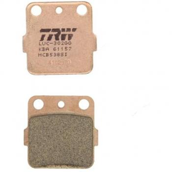 Juego de pastillas de freno TRW MCB538 y Juego de pastillas de freno TRW MCB538SI - Pastillas de freno para motocicletas, fabricadas por TRW, con alta resistencia al desgaste, excelente rendimiento